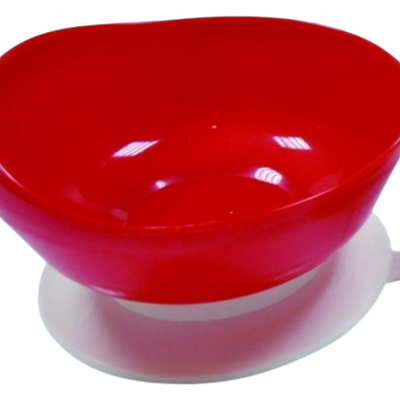 shows the scooper bowl in red
