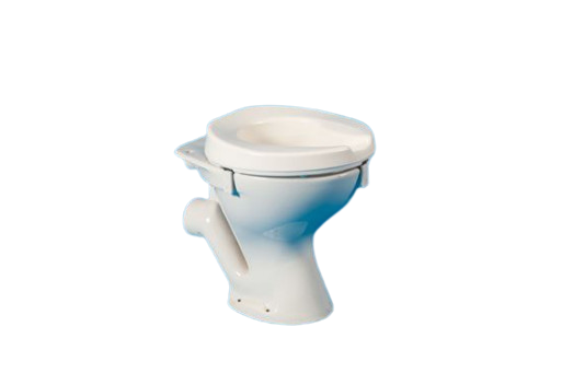 shows the 2 inch ashby easyfit raised toilet seat