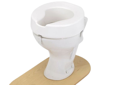 the image shows the 4 inch ashby easyfit raised toilet seat
