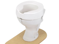 Ashby White Raised Toilet Seat Without Lid