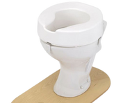 Ashby White Raised Toilet Seat With or Without Lid