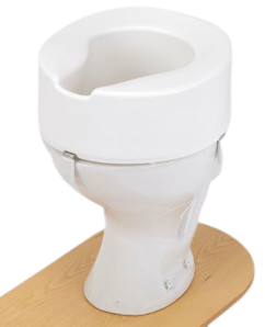 the image shows the 6 inch ashby easyfit rasied toilet seat
