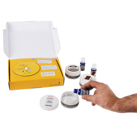 shows someone using the at home scentscape box