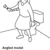 A diagram showing how the Etac Grab Bar provides support when standing up and sitting