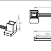 The various dimensions of the bed raiser