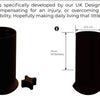 Leg-X measurements. 13cm Internal, 8.5 cm width, 20.5cm total height.