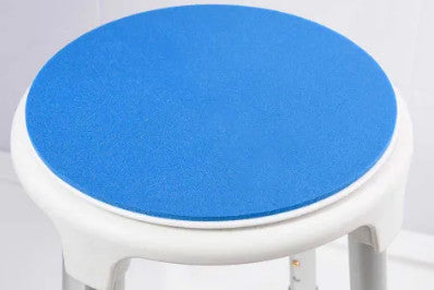 the seat of the shower stool with swivel seat