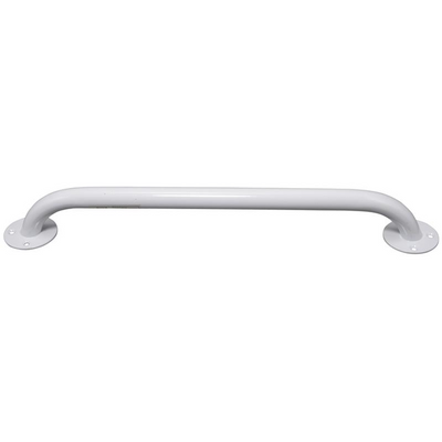 shows white steel grab rail