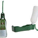 shows the Crufts Travel Pet Water Bottle when the drinking tray is unfolded for use