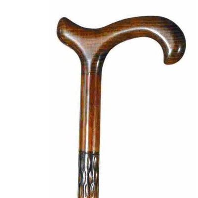 The image shows the classic canes milled beech derby walking stick