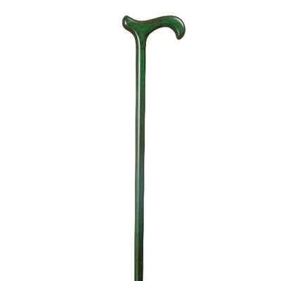 Classic Canes Beech Derby Walking Stick, Jewel Green