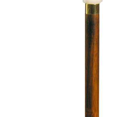 shows the right handed classic canes fischer cane with acrylic cream marbled handle