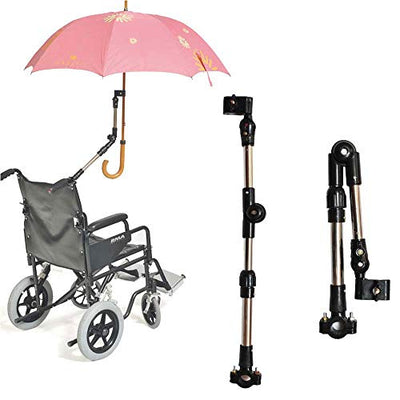 shows the adjustable wheelchair clamp