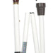 shows the classic canes folding white derby cane