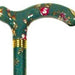 shows the Classic Canes Slimline Chelsea Cane in Green Floral