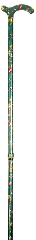 Classic Canes Slimline Chelsea Cane Green Floral