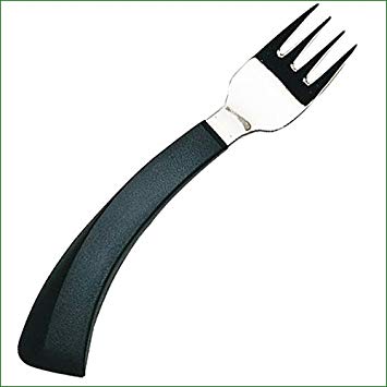shows the curved handled amefa cutlery fork