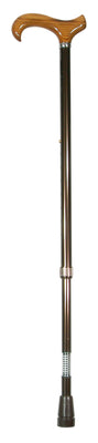the image shows the full length of the classic canes gents shock absorber cane