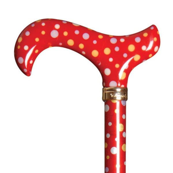 shows the Classic Canes Fashion Derby Cane Polka Dots
