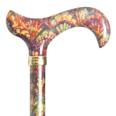 shows the Classic Canes Fashion Derby Cane Fan Marbled