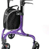 The image shows the purple coloured freestyle tri/three wheeled walker