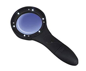 Deluxe Comfort Grip Magnifier with 6 LED Lights