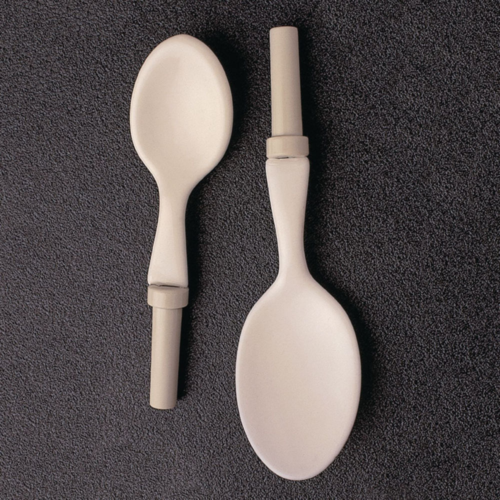 shows both sizes of the homecraft kings soft coated spoon