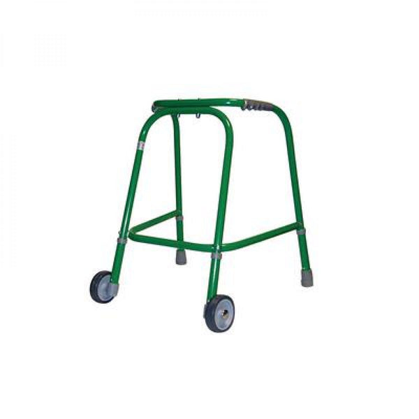 Children's Wheeled Walking Frame Green