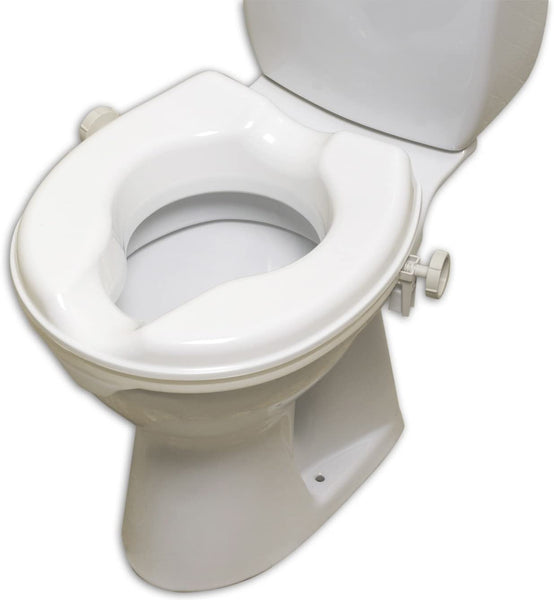shows the 2 inches linton plus raised toilet seat