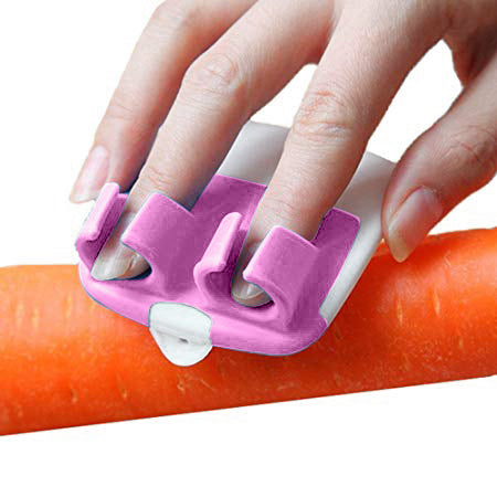 shows the quick peeler fruit and vegetable peeler