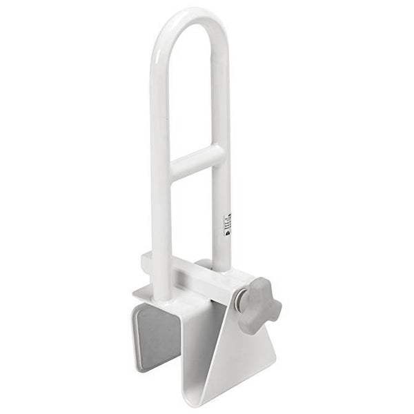 image shows white Deluxe Bath Grab Bar 