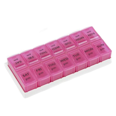 7 Day AM / PM Push To Open Pill Organiser