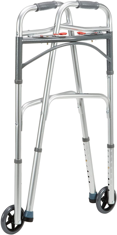 the Drive Folding Walking Frame with Wheels folded