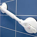 shows Mobeli Dual Adjustable grab rail fixed to bathroom wall tiles