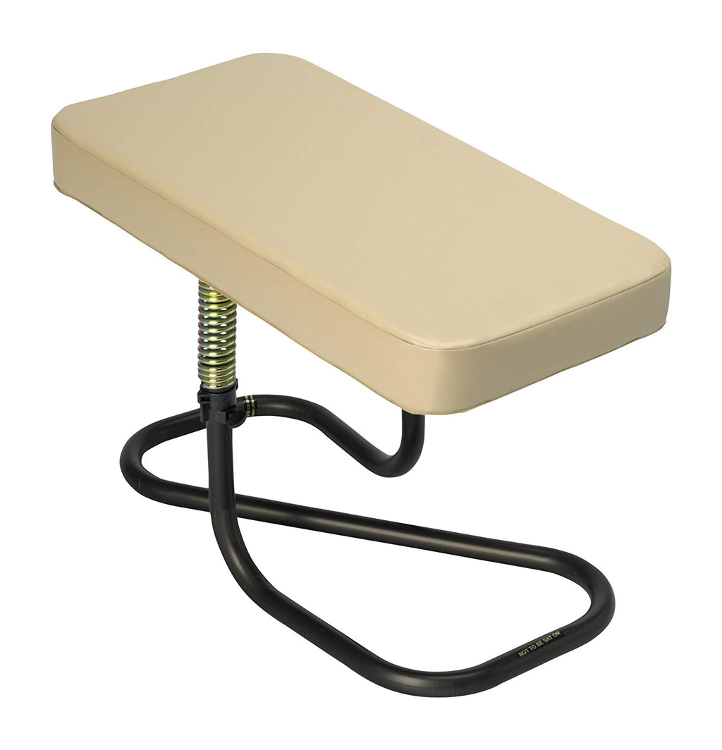 shows the flexible padded leg rest
