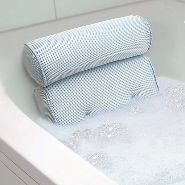 Spa Luxury Bath Pillow in use in bath