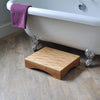 the image shows the panda bamboo step next to a bath