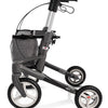 the image shows a side on view of the olympus topro rollator/walker