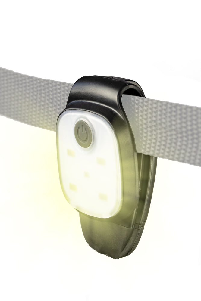 Light up clip on safety aid