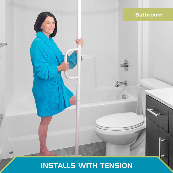 Able Life Floor to Ceiling Universal Grab Rail - White