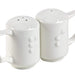 Wade Dignity One Handled Salt & Pepper Shakers – White