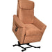 shows the caramel modena chair rising