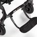 the image shows a close up of the footrest on the airfold powerchair