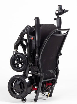 the image shows the folded up airfold powerchair