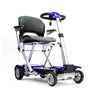 the image shows the blue AutoFold Elite Scooter