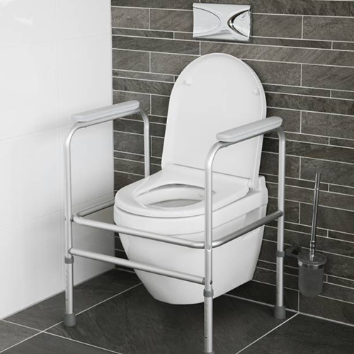 Atlantis Aluminium Height Adjustable Toilet Frame