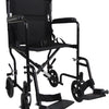 The Black Steel Compact Transport Wheelchair