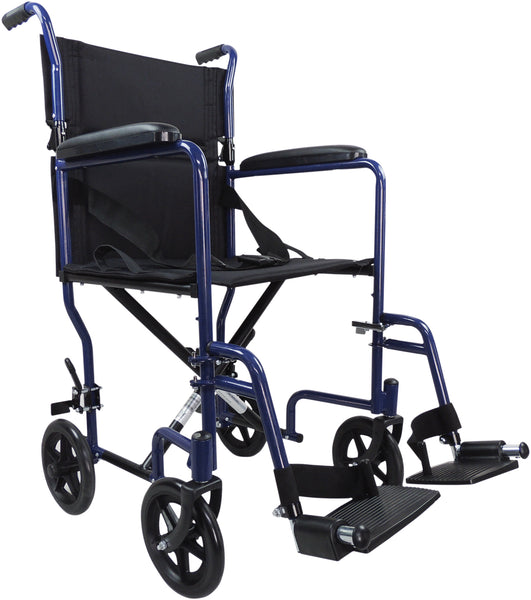 The Blue Steel Compact Transport Wheelchair