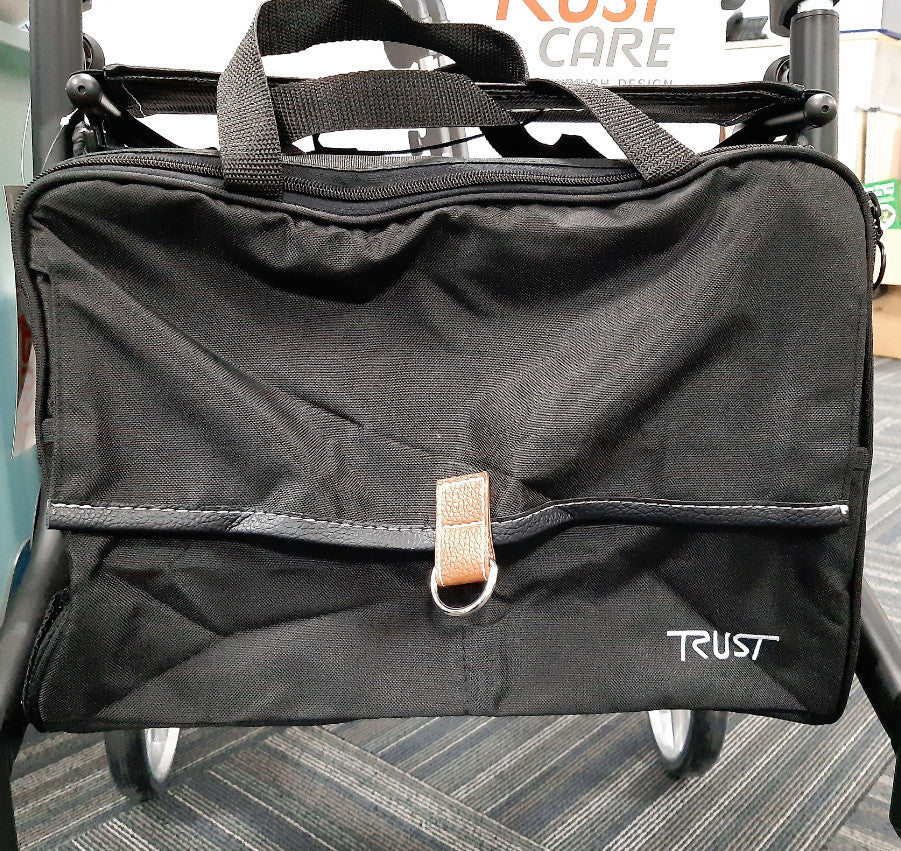 Lets Go Out Rollator Black & Silver – close up of bag