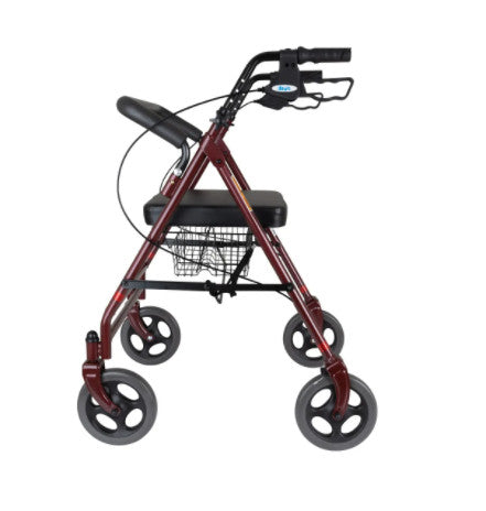 a side view of the days bariatric heavy duty rollator/walker